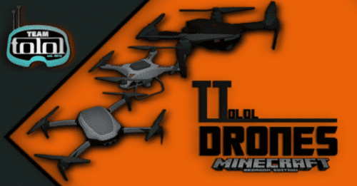 TT Drones Addon (1.20) – MCPE/Bedrock Mod Thumbnail