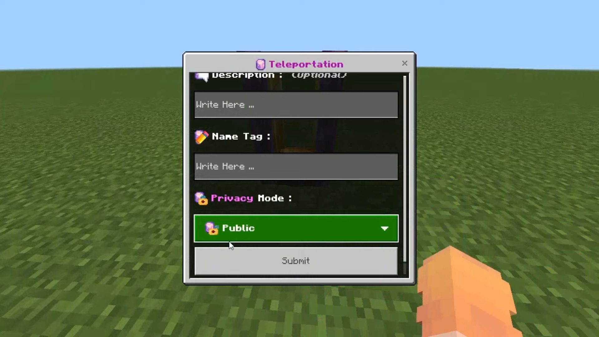 Teleportation Addon (1.20) - MCPE/Bedrock Mod 12