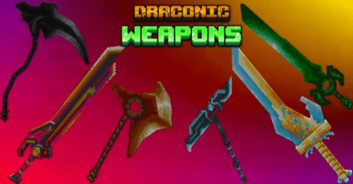 Draconic Igniter Weapons Addon (1.20, 1.19) – MCPE/Bedrock Mod Thumbnail