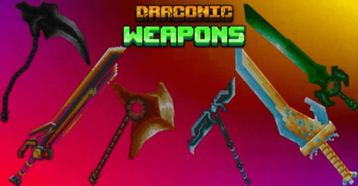 Draconic Igniter Weapons Addon (1.20, 1.19) - MCPE/Bedrock Mod 1