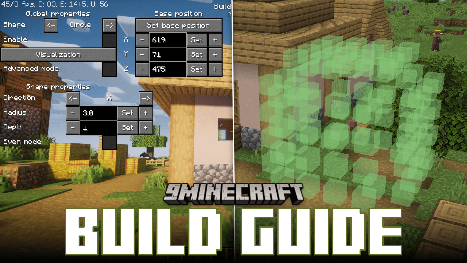 Build Guide Mod (1.21, 1.20.1) - Hologram Guide for Builds 1