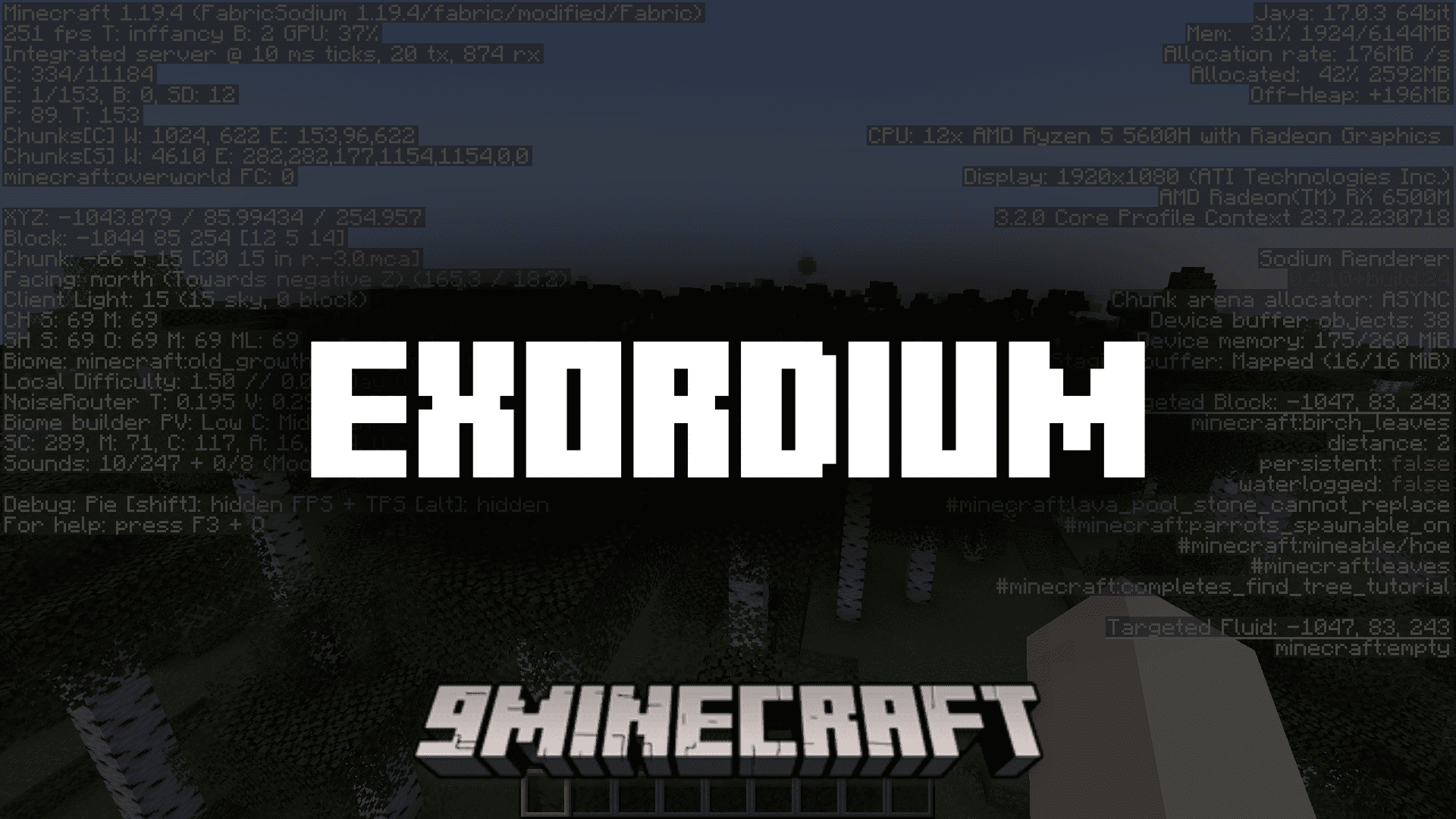 Exordium Mod (1.20.4, 1.19.4) - Optimized GUI performance! 1