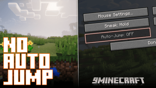 No Auto Jump Mod (1.20.4, 1.19.4) – Permanently Disable Auto Jump Feature Thumbnail