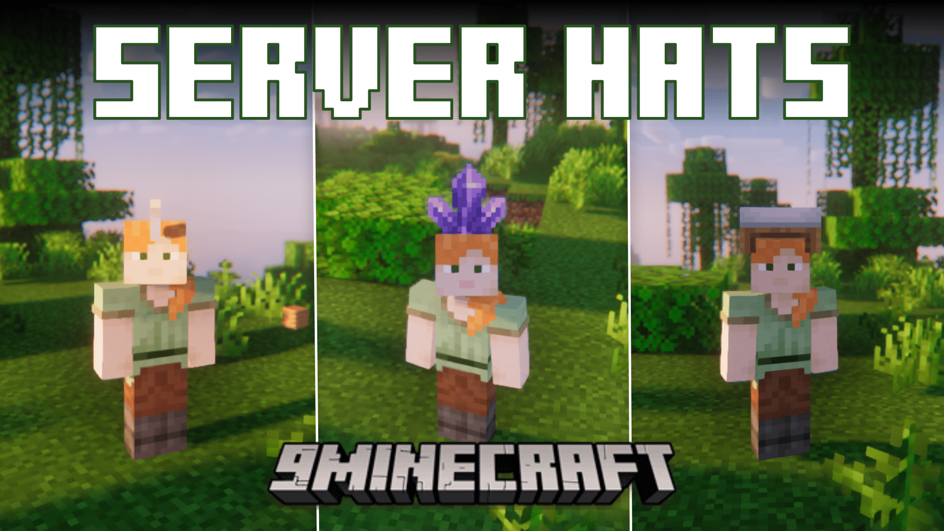 Server Hats Mod (1.20.2, 1.19.4) - Items & Blocks as Hats! 1