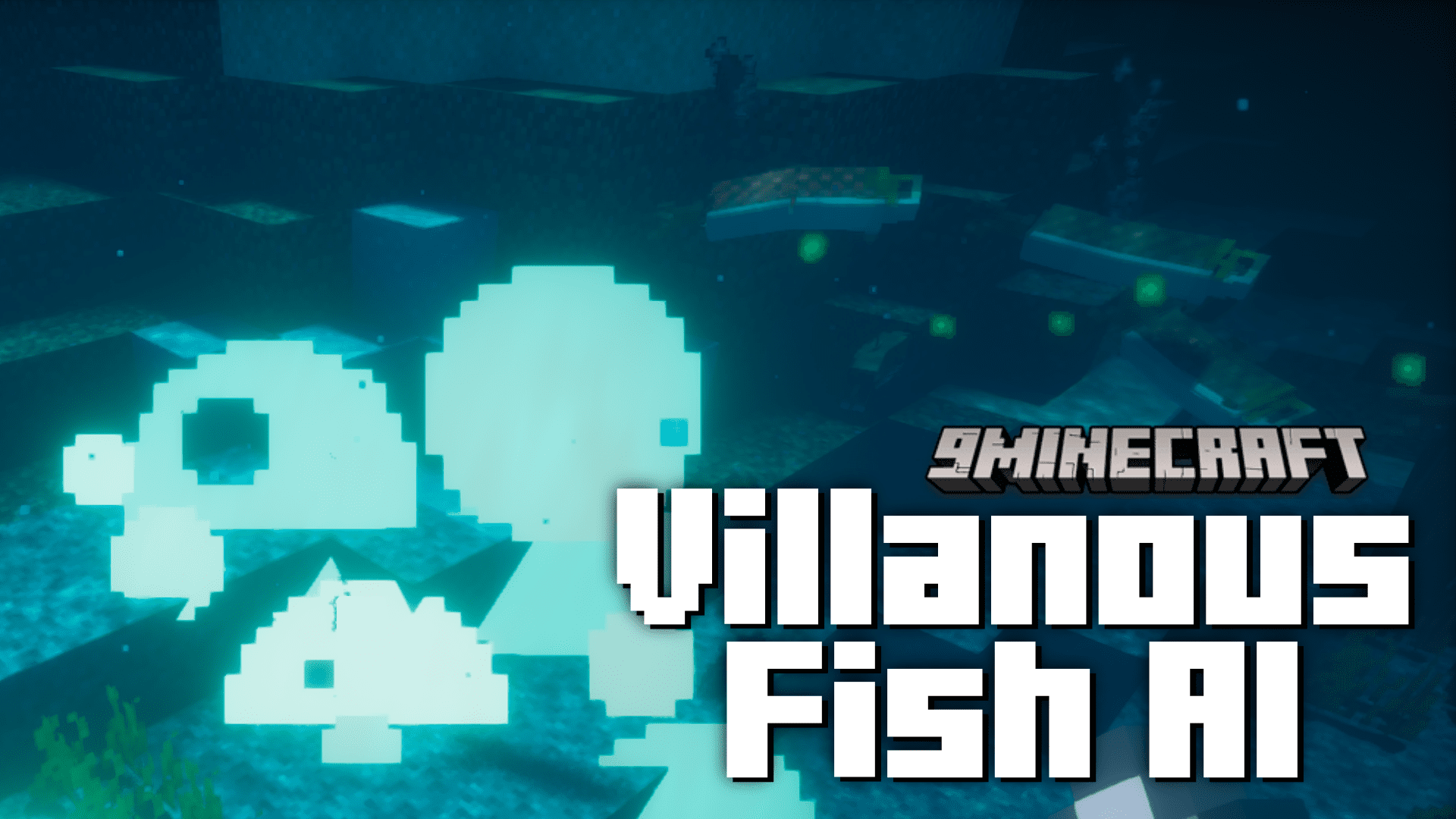 Villainous Fish AI Mod (1.20.4, 1.19.2) - Fishes React to Disturbance! 1