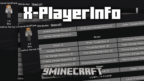 X-PlayerInfo Mod (1.20.2, 1.20.1) – Player Statistics Screen Thumbnail