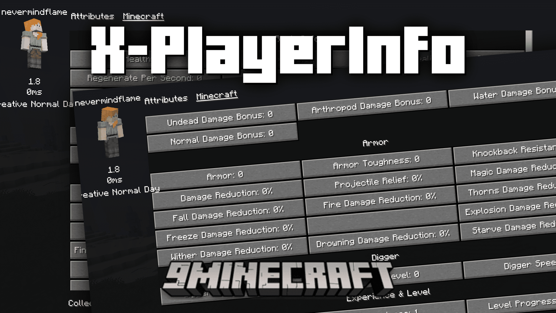 X-PlayerInfo Mod (1.20.2, 1.20.1) - Player Statistics Screen 1