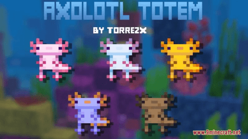 Totems Axolotls Resource Pack (1.20.6, 1.20.1) – Texture Pack Thumbnail