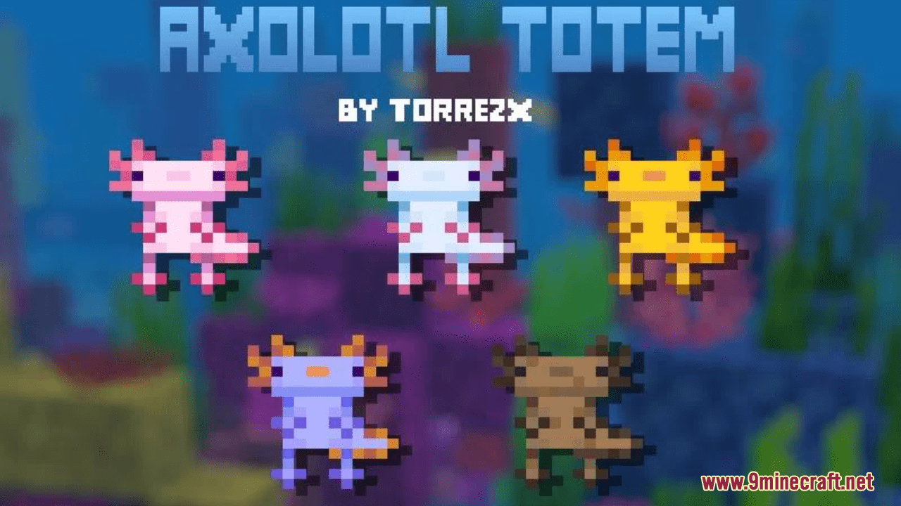 Totems Axolotls Resource Pack (1.20.6, 1.20.1) - Texture Pack 1