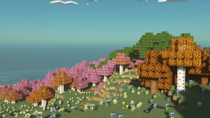 Trees Plus+ Texture Pack (1.21, 1.20) - MCPE/Bedrock Better Trees Pack 9