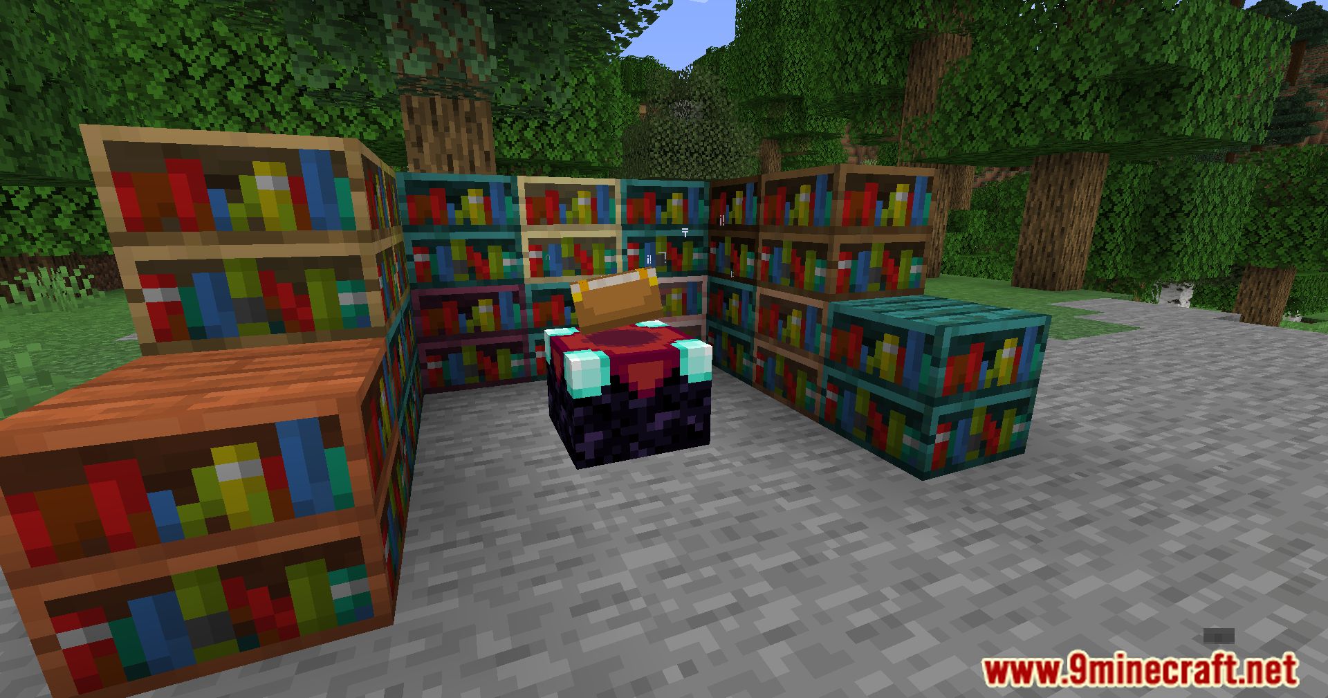 Variant Bookshelves Mod (1.21.1, 1.20.1) - A Bookshelf For Every Wood 10