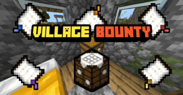 Village Bounty Addon (1.20, 1.19) - MCPE/Bedrock Mod 1