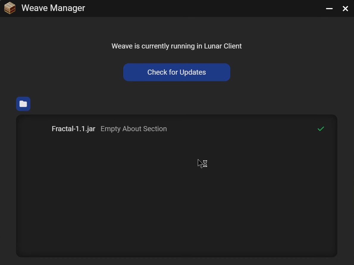 Weave Manager Client Tool - Management for Weave Modding Library 5