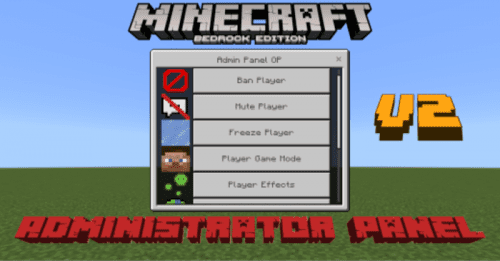 World Admin Functions Addon (1.20) – MCPE/Bedrock Mod Thumbnail