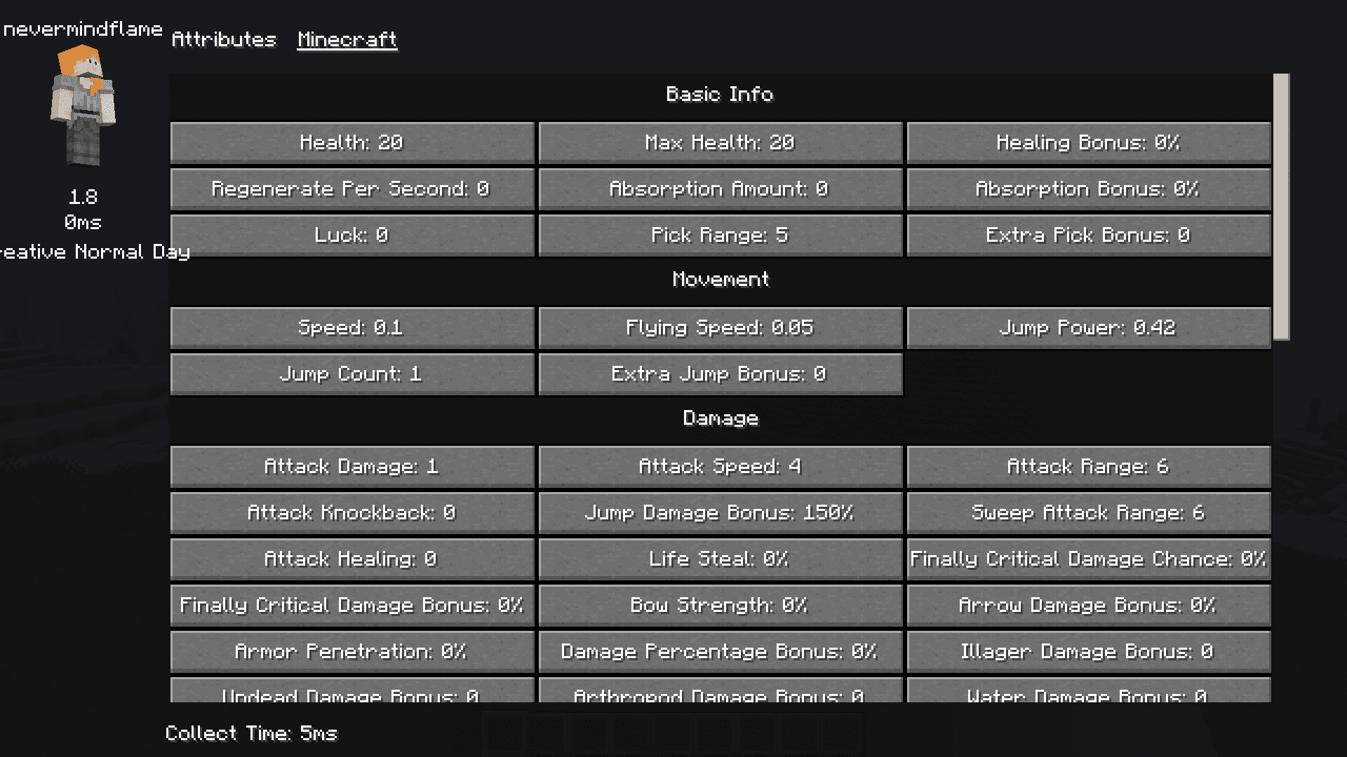 X-PlayerInfo Mod (1.20.2, 1.20.1) - Player Statistics Screen 2