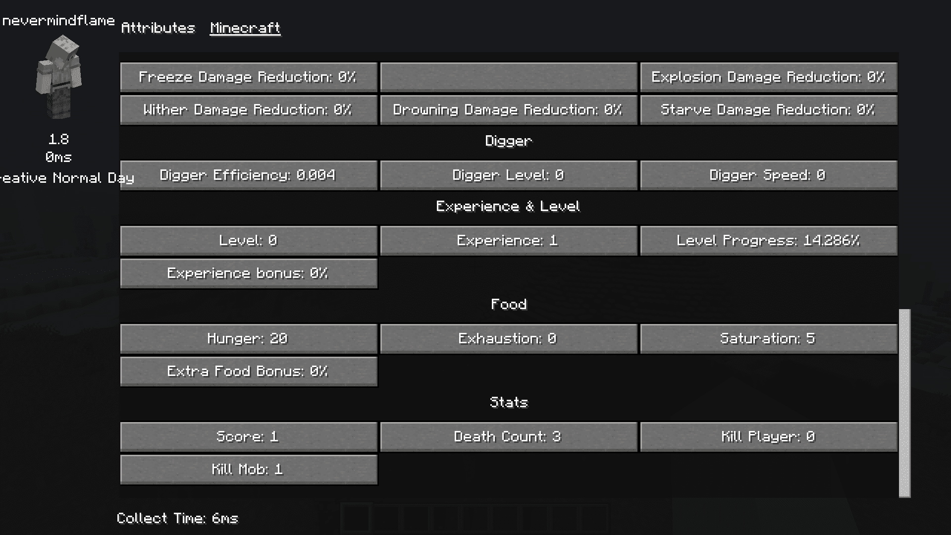 X-PlayerInfo Mod (1.20.2, 1.20.1) - Player Statistics Screen 4