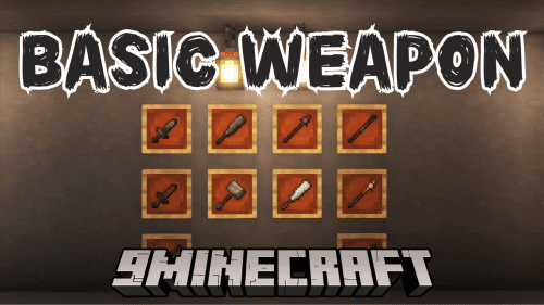 Basic Weapons Mod (1.21, 1.20.1) – Adding 5 New Weapon Types Thumbnail