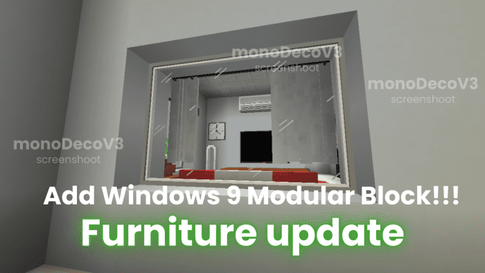 monoDeco Furniture Addon (1.20) - MCPE/Bedrock Mod 3