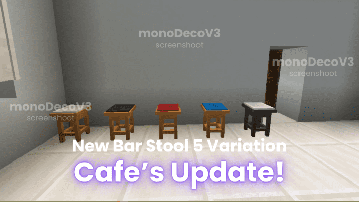 monoDeco Furniture Addon (1.20) - MCPE/Bedrock Mod 4
