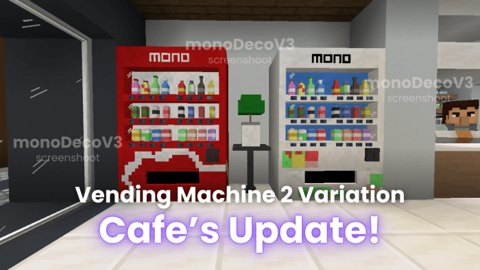 monoDeco Furniture Addon (1.20) - MCPE/Bedrock Mod 8