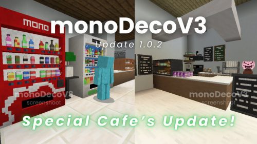 monoDeco Furniture Addon (1.20) – MCPE/Bedrock Mod Thumbnail