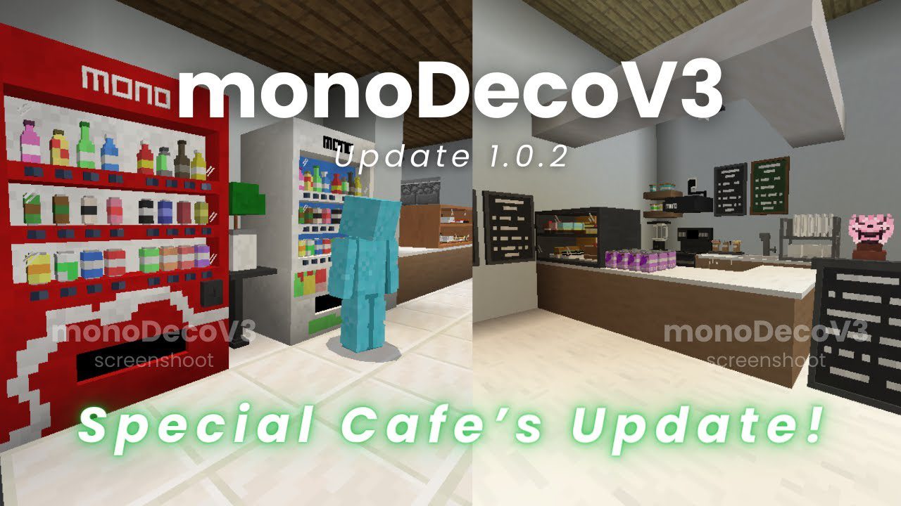 monoDeco Furniture Addon (1.20) - MCPE/Bedrock Mod 1