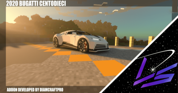 2020 Bugatti Centodieci Addon (1.20, 1.19) - MCPE/Bedrock Car Mod 1