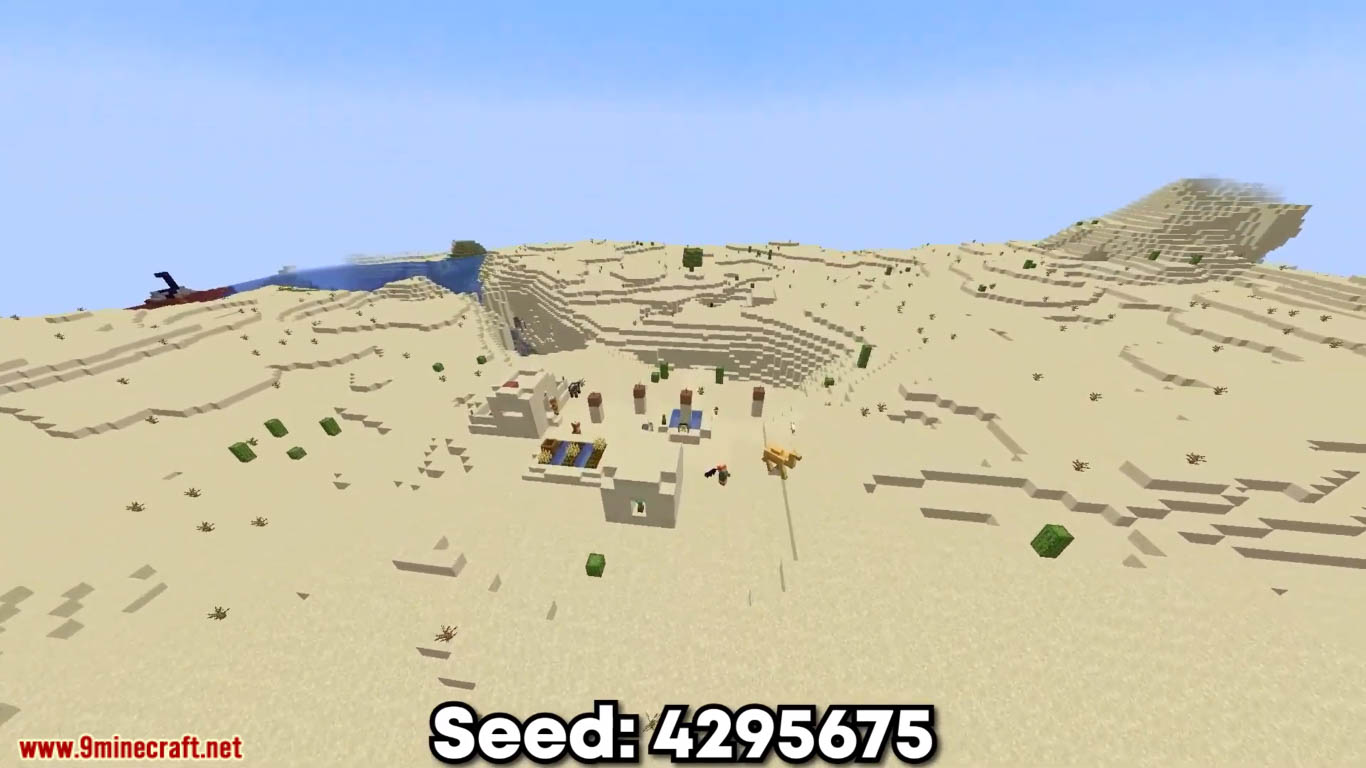 4 Villages Desert Seeds For Minecraft (1.20.6, 1.20.1) - Java/Bedrock Edition 7