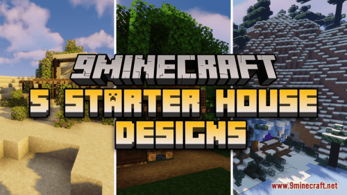 5 Starter House Designs Map (1.20.2, 1.19.4) – Starter Base Showcase Thumbnail