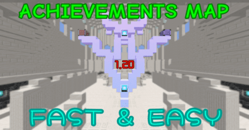Achievement Unlock Map (1.20) – MCPE/Bedrock Thumbnail