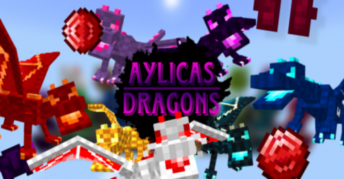 Alylica’s Dragons Addon (1.20) – MCPE/Bedrock Mod Thumbnail