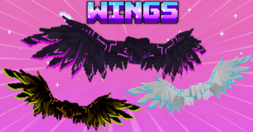 Angel Steel Wings Addon (1.20, 1.19) – MCPE/Bedrock Mod Thumbnail