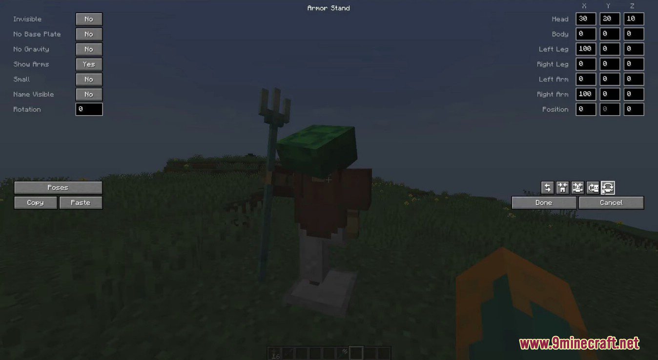 Armor Poser Mod (1.20.4, 1.19.4) - Armor Stand Configurator 7