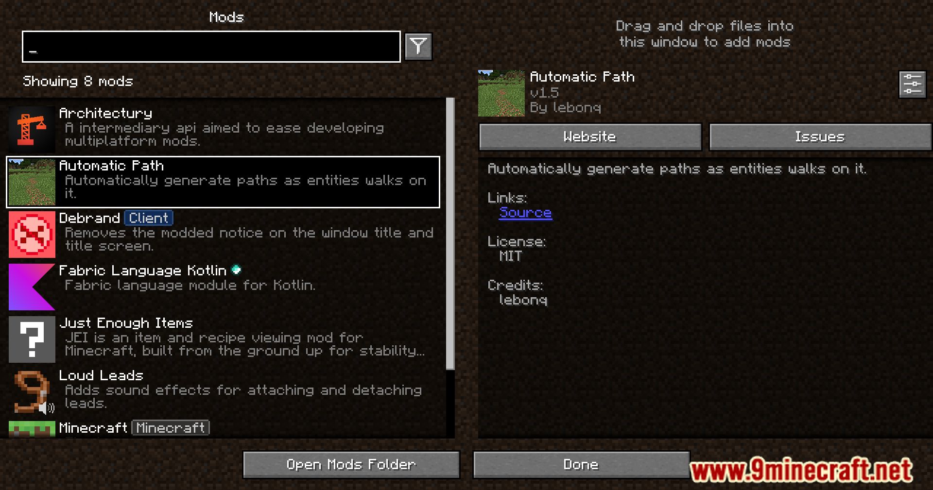 Automatic Path Mod (1.20.4, 1.19.4) - Dynamic Pathways Mod 2