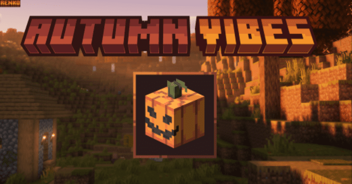 Autumn Vibes Texture Pack (1.20, 1.19) - With 3D Tools for MCPE/Bedrock 1