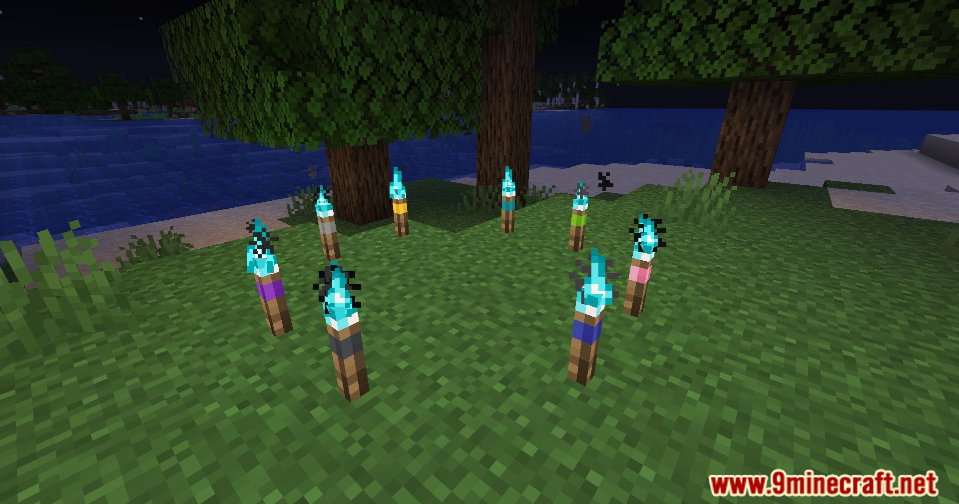 Banded Torches Mod (1.20.4, 1.19.4) - The Power Of Colors 10