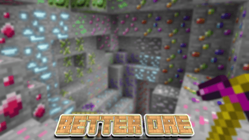 Better Ore Addon (1.20) – MCPE/Bedrock Mod Thumbnail