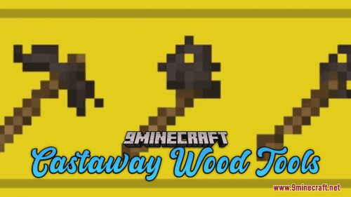 Castaway Wood Tools Resource Pack (1.20.6, 1.20.1) – Texture Pack Thumbnail