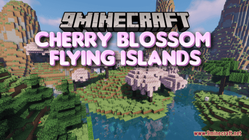 Cherry Blossom Flying Islands Map (1.21.1, 1.20.1) – Floating Island Adventure Thumbnail