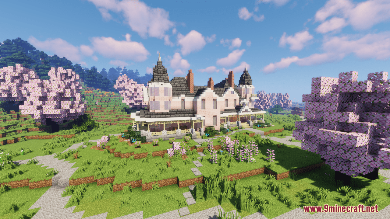 Cherry Wood Manor Map (1.20.4, 1.19.4) - Victorian Style Mansion 6
