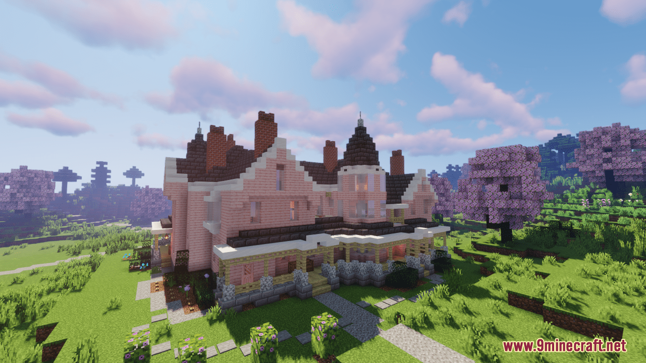 Cherry Wood Manor Map (1.20.4, 1.19.4) - Victorian Style Mansion 7