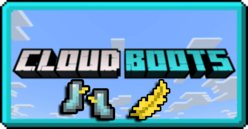 Cloud Boots Addon (1.20) – MCPE/Bedrock Mod Thumbnail