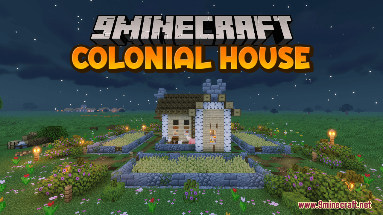 Colonial House Map (1.20.4, 1.19.4) - Simple Elegance 1