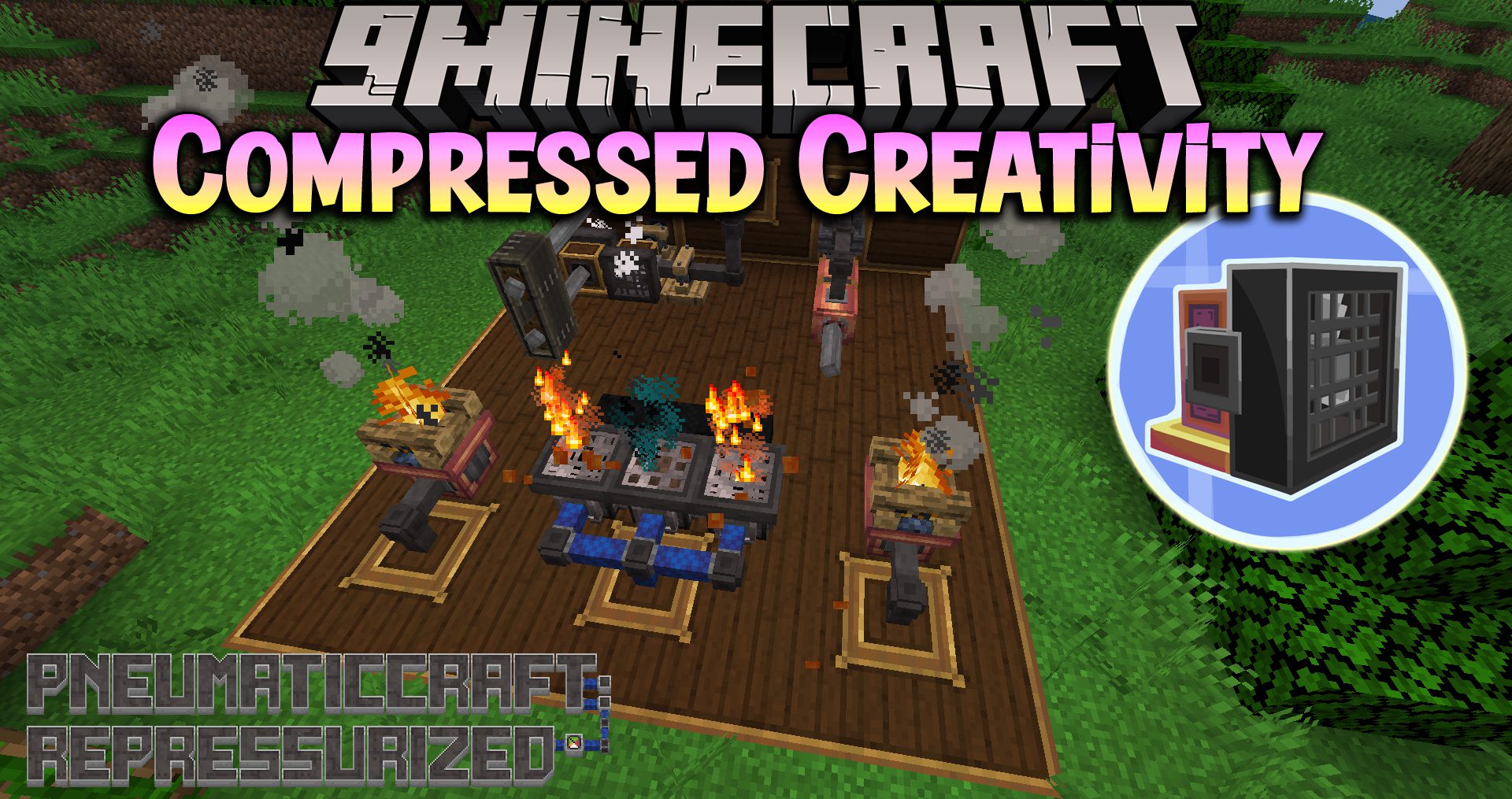 Compressed Creativity Mod (1.20.1, 1.19.2) - Create + PneumaticCraft 1