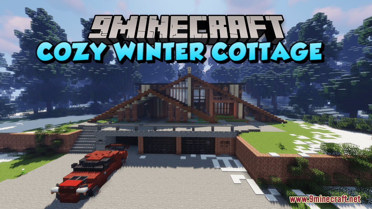 Cozy Winter Cottage Map (1.21.1, 1.20.1) - Charming Retreat in the Snow 1