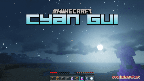 Cyan GUI Resource Pack (1.20.6, 1.20.1) – Texture Pack Thumbnail