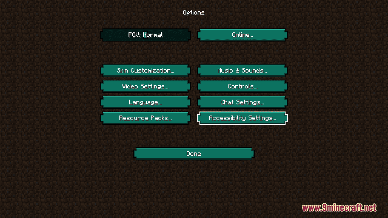 Cyan GUI Resource Pack (1.20.6, 1.20.1) - Texture Pack 2