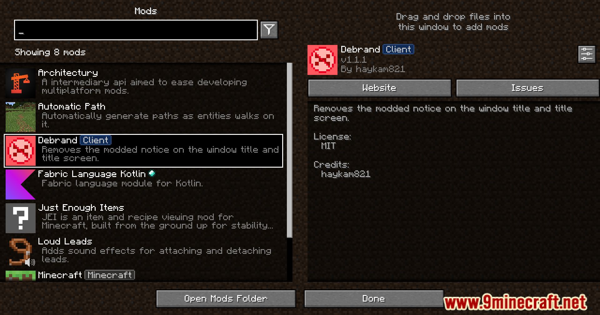 Debrand Mod (1.20.4, 1.19.4) - Title Simplified 2