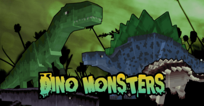 Dino Monsters Addon (1.20, 1.19) - MCPE/Bedrock Mod 1
