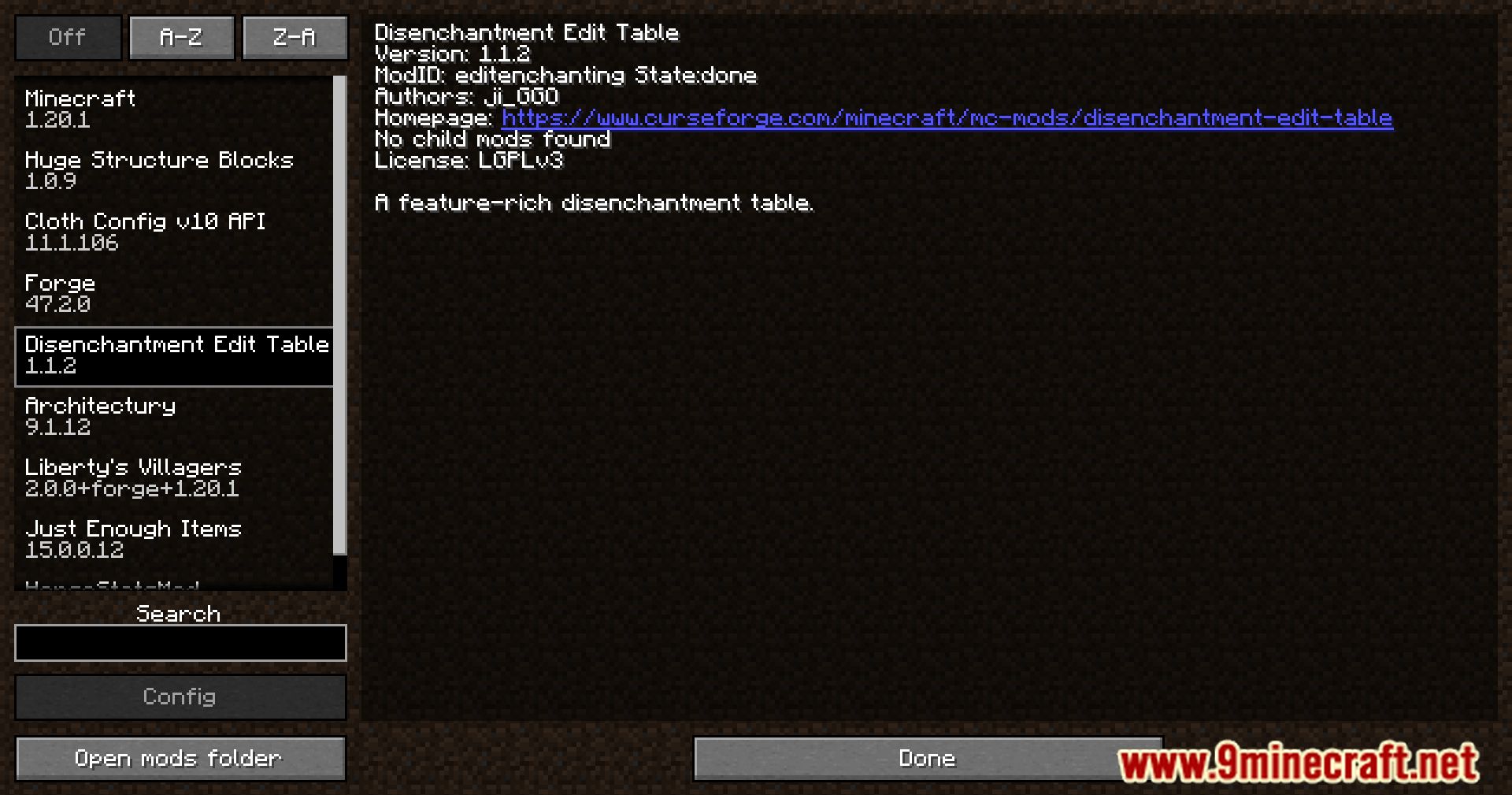 Disenchantment Edit Table Mod (1.20.2, 1.19.4) - Enchantment Mastery Redefined 2